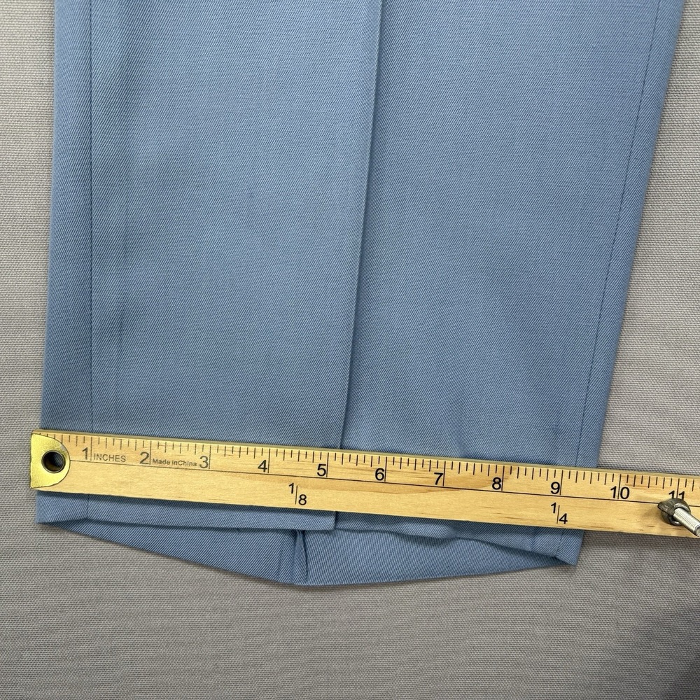 VTG 70's Gallery by Haggar 36x30 Blue Dacron Deadstock Leisure Dress Pants NWT - Picture 2 of 16